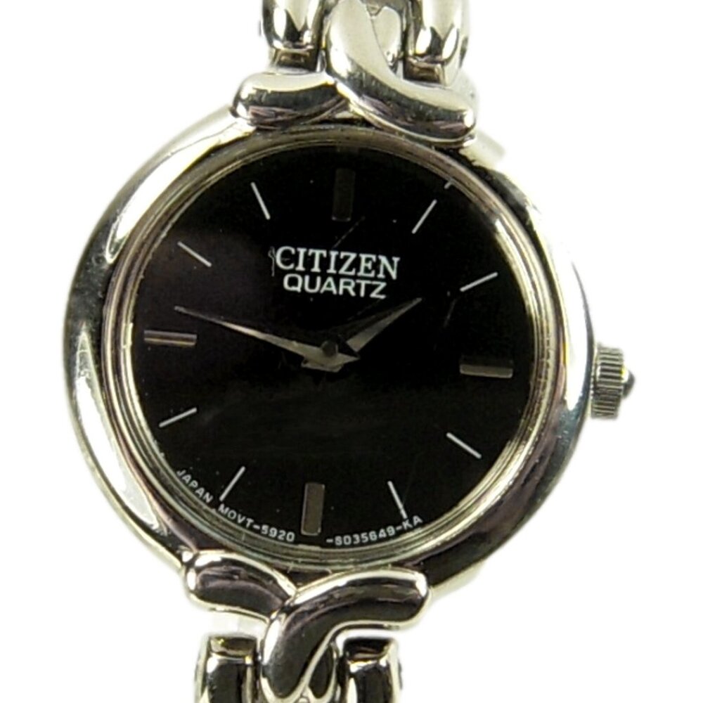 CITIZEN women's watch Model 5920-S021022 Round Black Dial (SEE VIDEO)